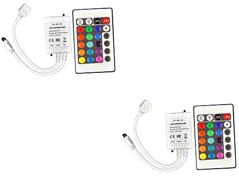 Yardenfun Infrarot Fernbedienung Lampe 2 Stück 24 Dc12v-led-controller Led-streifenlicht-fernbedienung - Kabellose Wandfluterleuchte -leuchten-