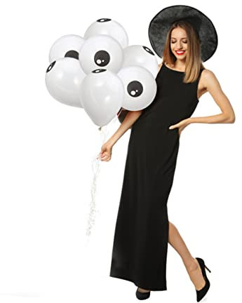 ERINGOGO 100st Augenballon Partyballons Einhorn-luftballons Fröhliche Halloween-ballons Augen Halloween-ballon Augäpfel-luftballons Klare Luftballons Ballonbogen-kit Ballonauge Emulsion