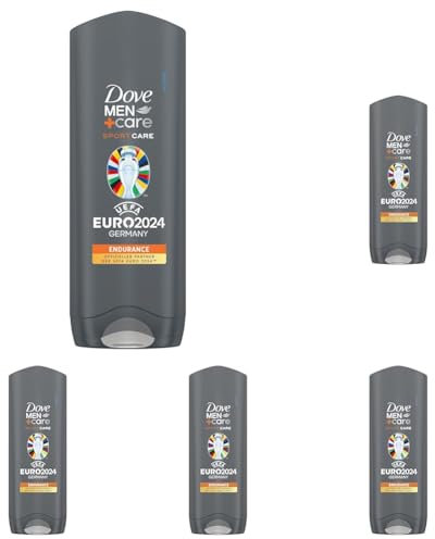 Dove Men+Care Duschgel 3-in-1 Endurance Duschbad für Körper, Gesicht und Haar mit 24 Stunden Pflege Effekt 250 ml 1 Stück (Packung mit 5)