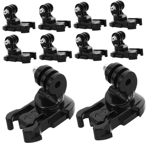 Housoutil 10pcs Long Thumb Screws Mobile Phone Clip Adapter Screw Action Camera Accessories Vertical Mount for J-hook Filming Angles