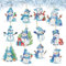 MHwan 12 Stück Doppelseitiger 5D Diamond Painting Weihnachten Anhänger, glänzend exquisit, Diamond Painting Adventskalender, Kann an Weihnachtsbäumen, Geschenkboxen, Grußkarten aufgehängt werden