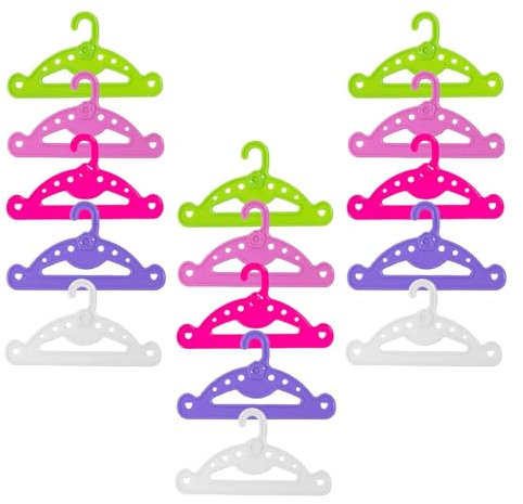 15Pcs Puppenkleiderbügel Baby Born Kleiderbügel Baby Kleiderbügel Born Kleiderbügel Mehrfarbig Baby BOR n Mini, für Baby Born Kleiderschrank, Baby Born Kleiderbügel für Puppenkleidung in 43 cm