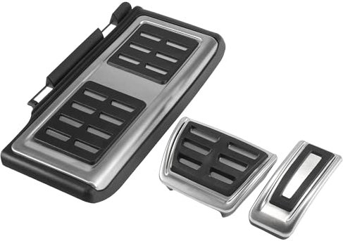 KIMPZ 3-teiliges Auto-Styling-Set Für Brems- Und Gaspedalauflagen, Pedalauflagen Für V&w Für Tiguan 2018 2019 2020 Pedals
