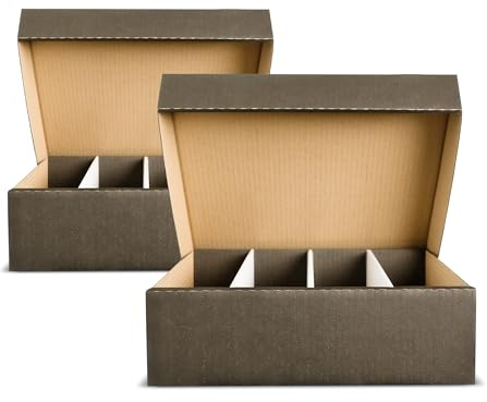 collectXP - 2 x Riesen Deck-Box für 4.000 Karten - Aufbewahrung für alle TCG & Sammelkarten (Magic, Pokemon, Yu-Gi-Oh! & co.) (schwarz)