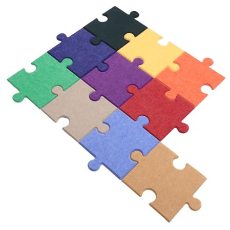 VINTORKY Selbstklebendes Filz-pinnwand-Set – Großes Wandaufkleber-Puzzle Für Zuhause Und Kinderspielzimmer