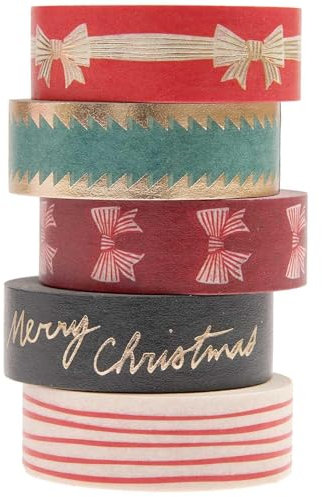 Tape Set Bows, Classic FSC MIX, 5 Stk, 1,5 cm x 10 m