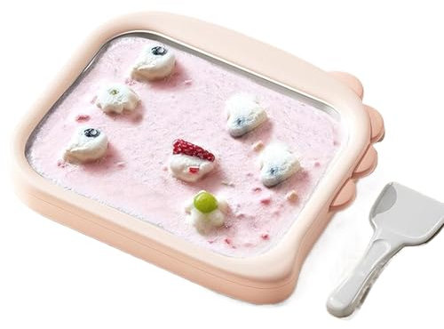 tuwiwol Máquina para hacer helados caseros para niños, máquina para hacer yogur helado suave de ABS, máquina para hacer granizados con vaso, A