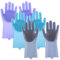Gants à vaisselle 3 paires Gants de lavage de plats en silicone anti-gliss