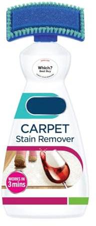 HOCHSTE® Carpet Stain Remover, Tough on Stains & Odours, Built-in Brush Safe for Colors & Fabrics, Fast Acting Deep Clean, 650ml (Pack of 1)