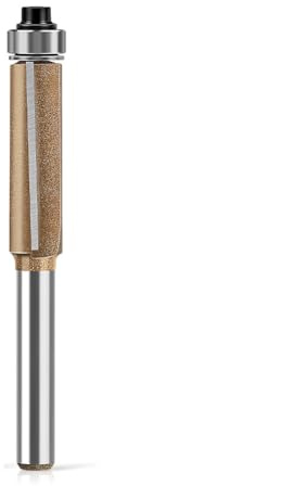 WSOOX Professional Flush Trim Router Bit with 1/4 Inch Shank 2° beveled Guided Trimmer Router Cutter Bit for Woodworking Trimming