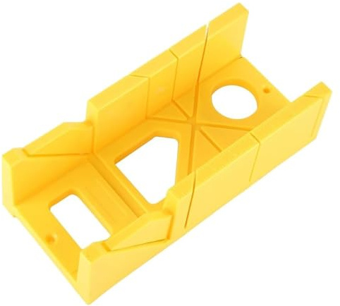 ACOLY Boîte à onglets, boîte de coupe préréglée à 45 degrés et 90 degrés, pour plinthes, garnitures, portes, fenêtres, moulures