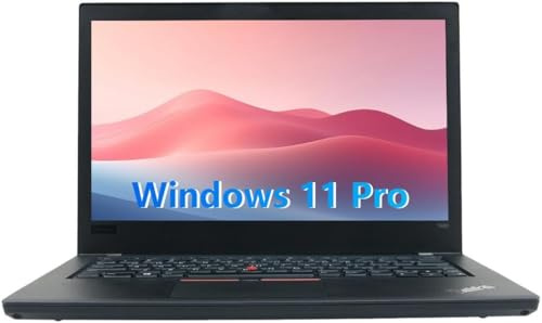 Lenovo ThinkPad T480 Ordinateur portable professionnel, ordinateur portable FHD 14, Intel Core i5-8250U, 16 Go de RAM, 512 Go SSD, clavier QWERTY américain, Windows 11 Pro (renouvelé)