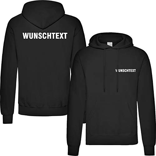 Nashville print factory T-Shirt Security | Crew | Ordner | WUNSCHTEXT | Poloshirt | Hoodie | Jacke | Warnweste (L, Wunschtext - Hoodie)