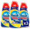 Finish Detersivo Lavastoviglie All in 1 Max Powergel, Limone, 3 x 1000 ml, 150 Lavaggi