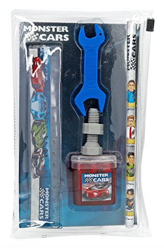 Depesche 5132 - Monster Cars Schreibset, 5 teilig