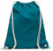 MyShirt Baumwoll Turnbeutel 38 x 46cm unbedruckt mit Kordelzug - 19 Farben - Jutebeutel OEKO-TEX® geprüft Gym Sack zum bemalen, Farbe:petrol