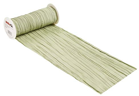 Hobbyfun Fripé Dekoband 20 cm x 10 m, lindgrün