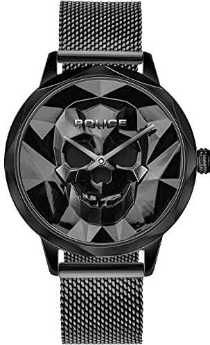 Police Damen Analog Quarz Uhr mit Edelstahl Armband PL16074MSB.02MM