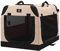X-ZONE PET Foldable Soft Dog Crate 3-Door Pet Kennels for Dogs and Cats Sturdy Durable Pet Crate for Travel,Indoor&Outdoor Use Multiple Sizes (28-Inch)
