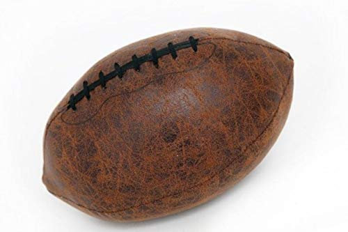 EliteKoopers 1Pcs Faux Leather Rugby Ball Doorstop For Home Office Decor Gift Item
