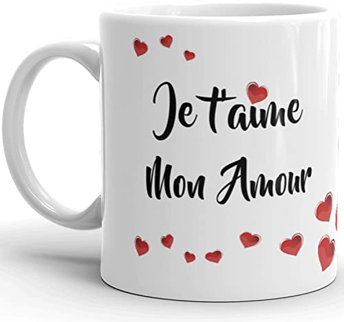 CC Boutique Mug pour toute occasion à offrir je t'aime mon amour idée de cadeau pour sa femme, son mari, son compagnon, sa compagne, petite amie ou ami
