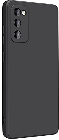 YLK 1 Pièces Coque Samsung Galaxy S20 FE / S20 FE 5G, Doublure en Fibre, Etui Housse Silicone Mince Souple Anti-Rayures Antichoc Coque pour Samsung S20 FE, Noir