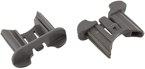 Aspares Rail End Cap for BEKO DL1243APW DL1243S Dishwasher Basket (Set of 2 Pieces)