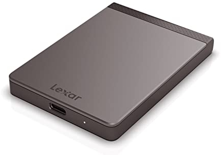 Lexar SL200 2TB Portable SSD, Externe SSD, Solid State Drive, Bis zu 550 MB/s Lesen, 400 MB/s Schreiben, USB Type-C (LSL200X002T-RNNNG)