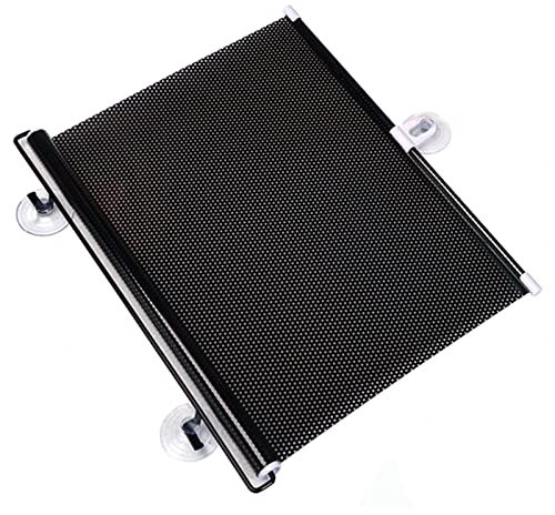 Sonakia Verdunklungsrollos Mit Saugnäpfen, Dachfensterrollos, Thermo Rollos, Ohne Bohren, Sonnenschutzrollos, Auto-sonnenblenden,Black-40x60cm/16 * 24in