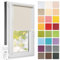 Estika Rollo für Fenster ohne Bohren - 115cm x 150cm - Perle - 25 Stofffarben, Klemmfix Montage, Fensterrollos für innen, Sichtschutz für Fenster und Balkontür (115 cm Stoffbreite)