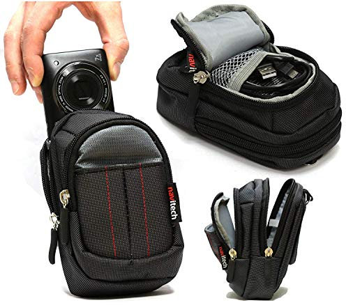 Navitech Nero Custodia Fotocamera Compatta Compatibile con Fotocamera Digitale Panasonic Lumix DMC-GF2
