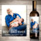 Etiqueta personalizada para botella de vino con foto, regalo de nieto, divertido regalo de agradecimiento al profesor, I Might Be The Reason You Drink, regalo de niños