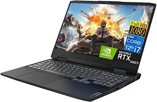 Lenovo IdeaPad 3 Gaming Laptop 2023 Newest, 15.6 FHD Display, Intel Core i7-12700H Processor, GeForce RTX 3050Ti Graphics, 64GB RAM, 1TB SSD, Backlit Keyboard, Wi-Fi 6, Windows 11 Home