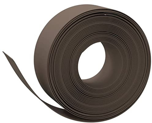 vidaXL Bordures de Jardin 3 pcs Marron 10 m 20 cm polyéthylène, Bordure de pelouse, Rouleau de Bordure de Jardin, Bordure d'herbe, Rouleau de Bordure