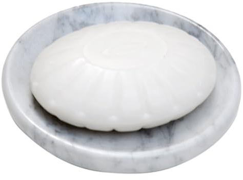 Porte-Savon en marbre Blanc – Porte-Vaisselle en marbre Poli et Brillant – Accessoire de Salle de Bain Magnifiquement conçu – par CraftsOfEgypt