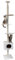 Kerbl Pet Kratzbaum Ferdi weiß, 38 x 38 x 240-260 cm
