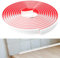 Lifuncren 5 mètres Moulage Flexible en Triangles Auto-adhésive, Adhésif Bandes de Calfeutrage en TPE pour Moulure Plafond, Moulure Adhesive Pour Bords de Murs, Sols, Carreaux, Armoires(Blanc, 12x9 mm)