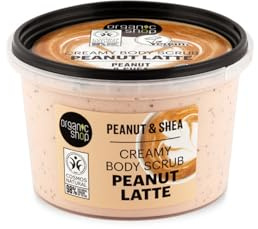 Organic Shop 250ml Body Scrub Peanut Latte Creamy Peanut & Shea
