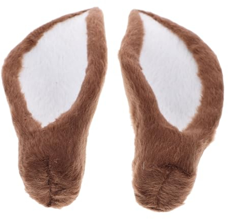 ABOOFAN 2st Weihnachts-Haarschmuck Cosplay Tiere Horn Hirschgeweih-dekor Kopfschmuck Aus Hirschhorn Hirschgeweih Zum Basteln 3D-hirschhorn Gefälschte Rentiergeweihe Fell Kleidung Stirnband