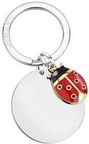 MORELLATO Portachiavi, Collezione Lucky, Cocinella, Portafortuna, Idee regalo - SD7174
