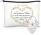 Weewooday Cadeau pour Meilleure Amie | Petite Pochette de Maquillage avec Porte-Clés BBF | Trousse de Toilette pour Voyage Surprise Idée Cadeau d'anniversaire pour Femme Fille Super Soeur