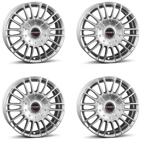 4x Borbet Felgen CW3 8.5x19 ET35 5x110 sterling silver kompatibel mit Opel Astra Meriva-B Signum Vectra Zafira