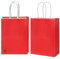 CHARMGIFTBOX 20 Stück 15 x 21 x 8 cm Rot Papiertüten mit Henkel, Geschenktüten für Ostern, kleine süße Tüten für Kinder- und Erwachsenenpartys, Geburtstage, Hochzeiten, Babypartys
