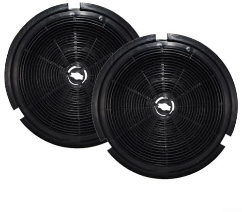 YUANGANG 2 Pcs Filtro de Carbón Activado Redondo para Campanas Extractoras, Mejora la Calidad del Aire Compatible con Modelos V2-V10, Reemplazar Cada 3 Meses, 190mm de Diámetro