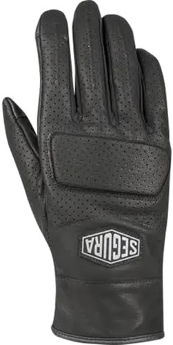 SEGURA Bogart perforierte Motorrad Handschuhe, schwarz, 12