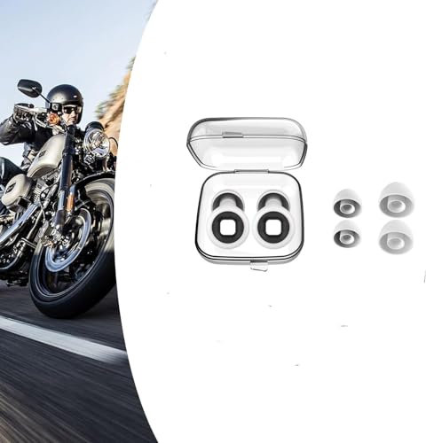 3 Stück Ohrstöpsel Motorrad,Ohrstöpsel zum Schlafen,Motorrad-Ohrstöpsel Wind, Earplugs für Schlafen, Gehörschutz Motorradfahrer, 24 dB, Reduzieren Windgeräusche (Weiß, all)