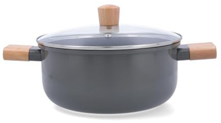 Bidasoa Mia Cacerola Aluminio Prensado 24cm Aluminio Apto Vitrocerámica Apto Inducción 2 Capas Antiadherentes