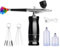 Kit de aerógrafo con compresor, pulverizador de pintura de 25 PSI, 3 velocidades ajustables, juego de cepillo de aire de alta presión con boquilla de 0.3 mm y juego de cepillo de limpieza para
