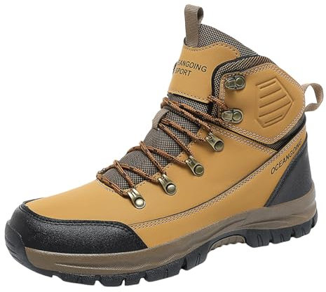 BGFIPAJG Offerte Black Friday Stivali Polpaccio Largo Xxxl Stivali Da Lavoro Uomo Cuoio Stivali Equitazione Uomo 44 Stivali Enduro Uomo Forma Stivali Bassi Uomo Da Lavoro