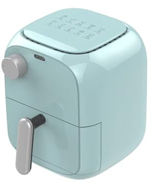 Friggitrice ad aria 1,5L piccola, funzionamento a manopola, con temporizzazione di 30 minuti, adatta for appartamenti, dormitori